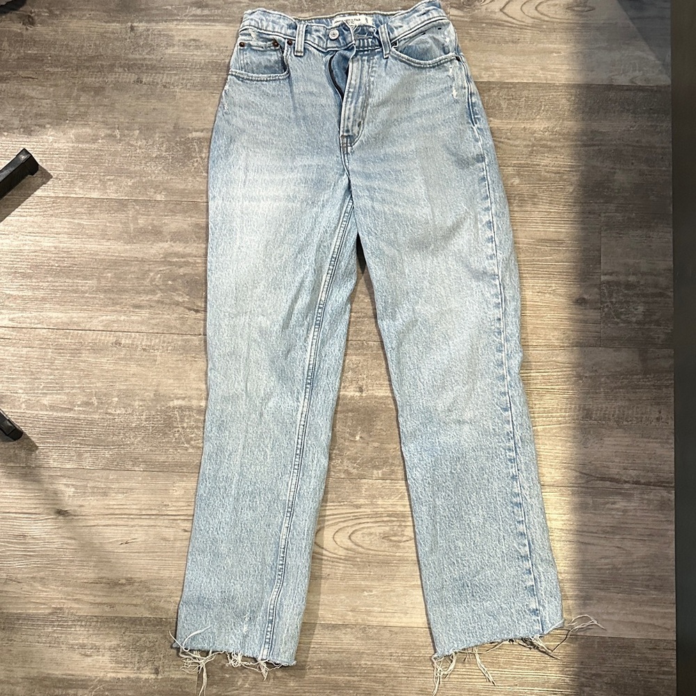 Abercrombie & Fitch Light Blue Straight Leg Jeans